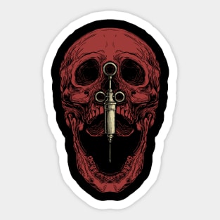 Skull and Syringe Sticker